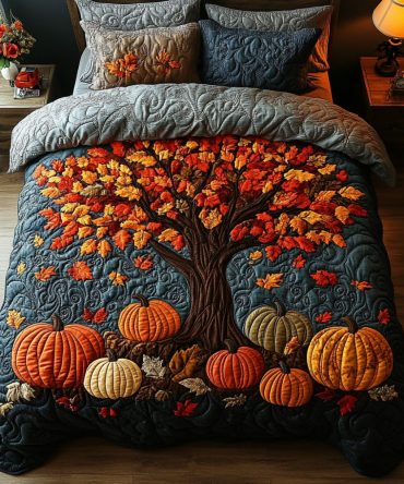 Autumn Charm 3-Piece Quilted Bedding Set