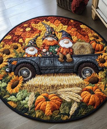 Autumn Comfort Quilted Round Mat