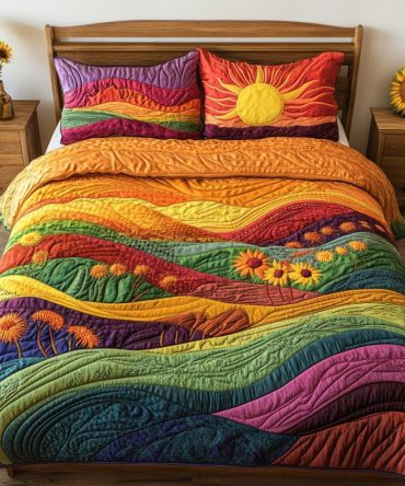 Autumn Escape 3-Piece Quilted Bedding Set