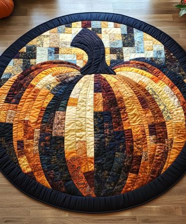 Autumn Glow Quilted Round Mat