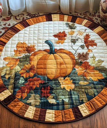 Autumn Reflections Quilted Round Mat