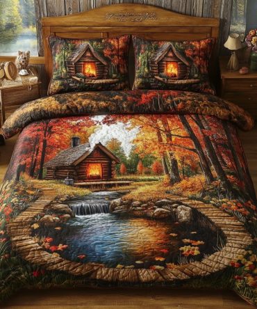 Autumn Serenity 3-Piece Quilted Bedding Set