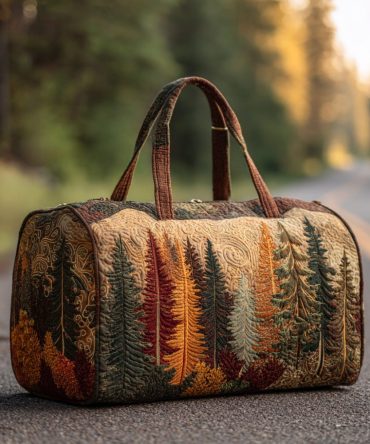 Autumn Trail Quilted Duffle Bag