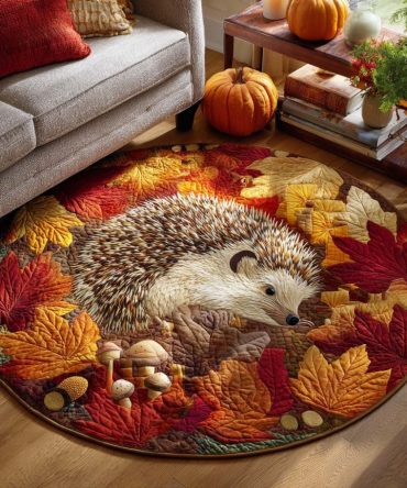 Autumn Wanderer Quilted Round Mat