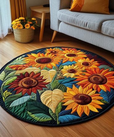 Autumn Whisper Quilted Round Mat