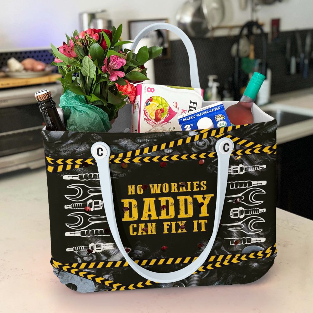 Bucket Tote Bag, Limited Edition Bogg Bag, Beach Bag Daddy Can Fix It - Image 3