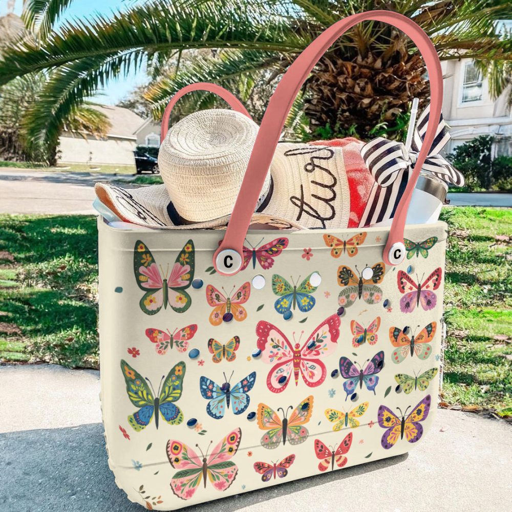 Bucket Tote Bag, Limited Edition Bogg Bag, Beach Bag Wings Of Wonder - Image 3