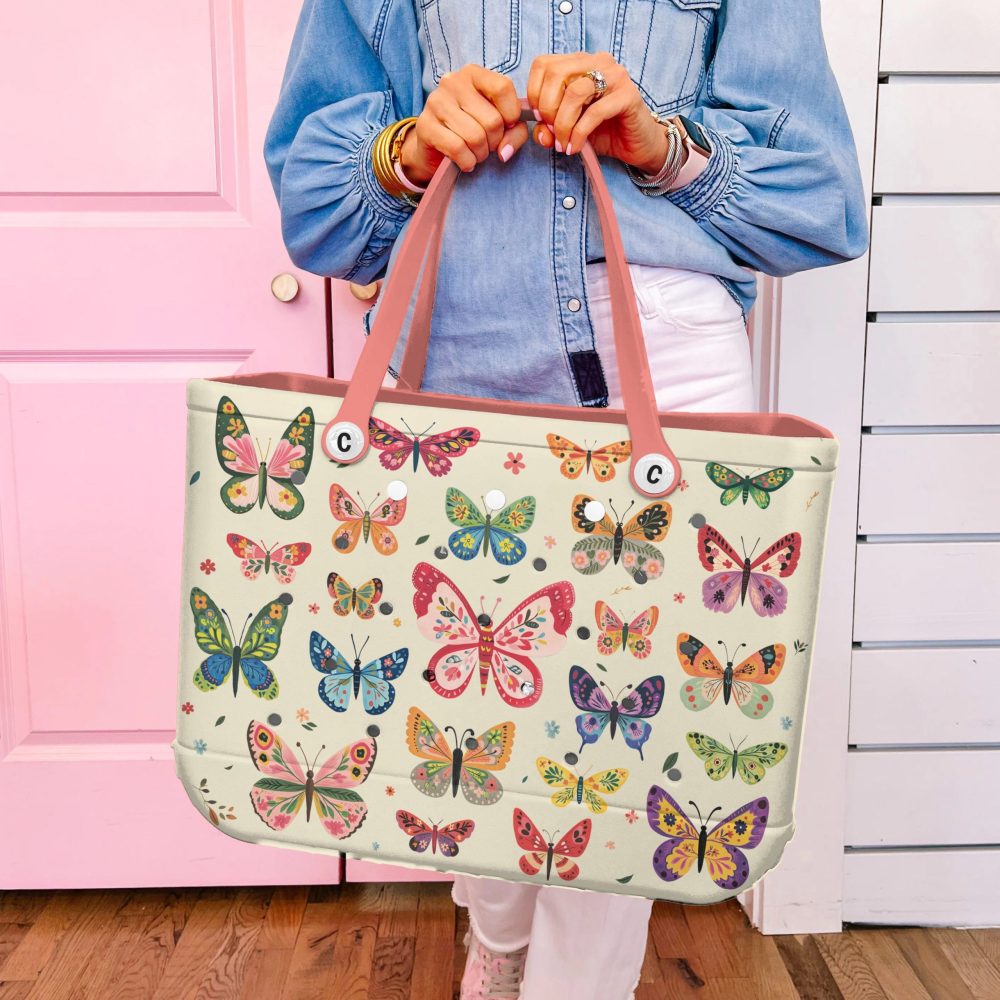 Bucket Tote Bag, Limited Edition Bogg Bag, Beach Bag Wings Of Wonder - Image 6