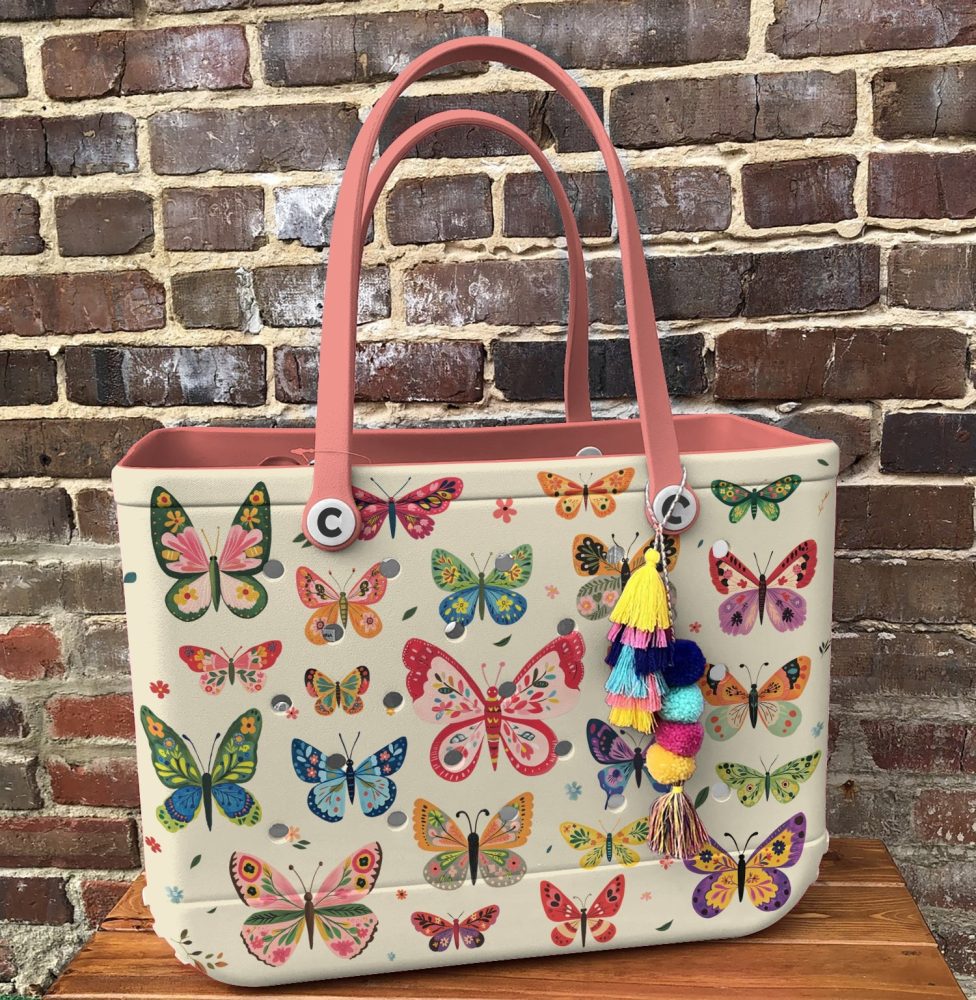 Bucket Tote Bag, Limited Edition Bogg Bag, Beach Bag Wings Of Wonder - Image 7