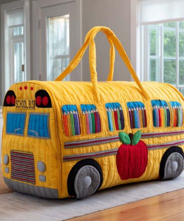 Back To School Quilted Duffle Bag