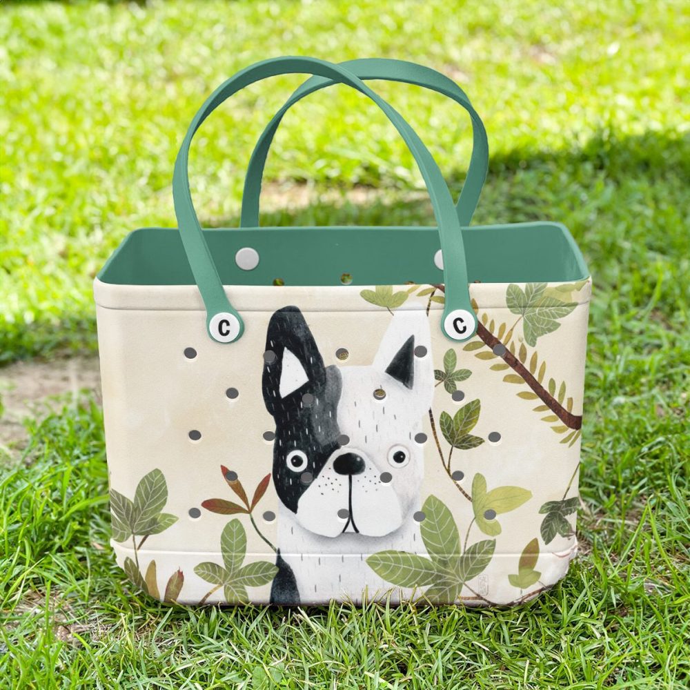 Chic Dog Print Tote Bag - Eco-Friendly, Spacious & Stylish For Everyday Use - Image 2