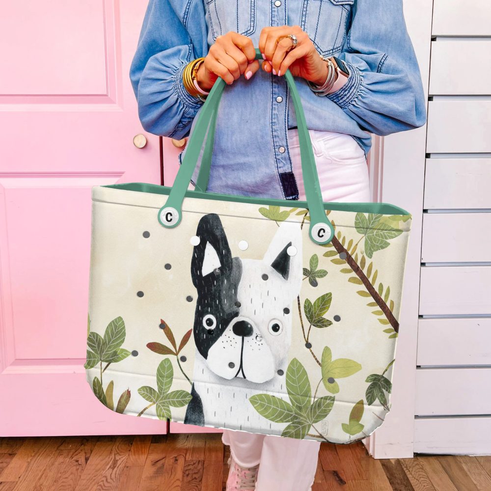 Chic Dog Print Tote Bag - Eco-Friendly, Spacious & Stylish For Everyday Use - Image 3