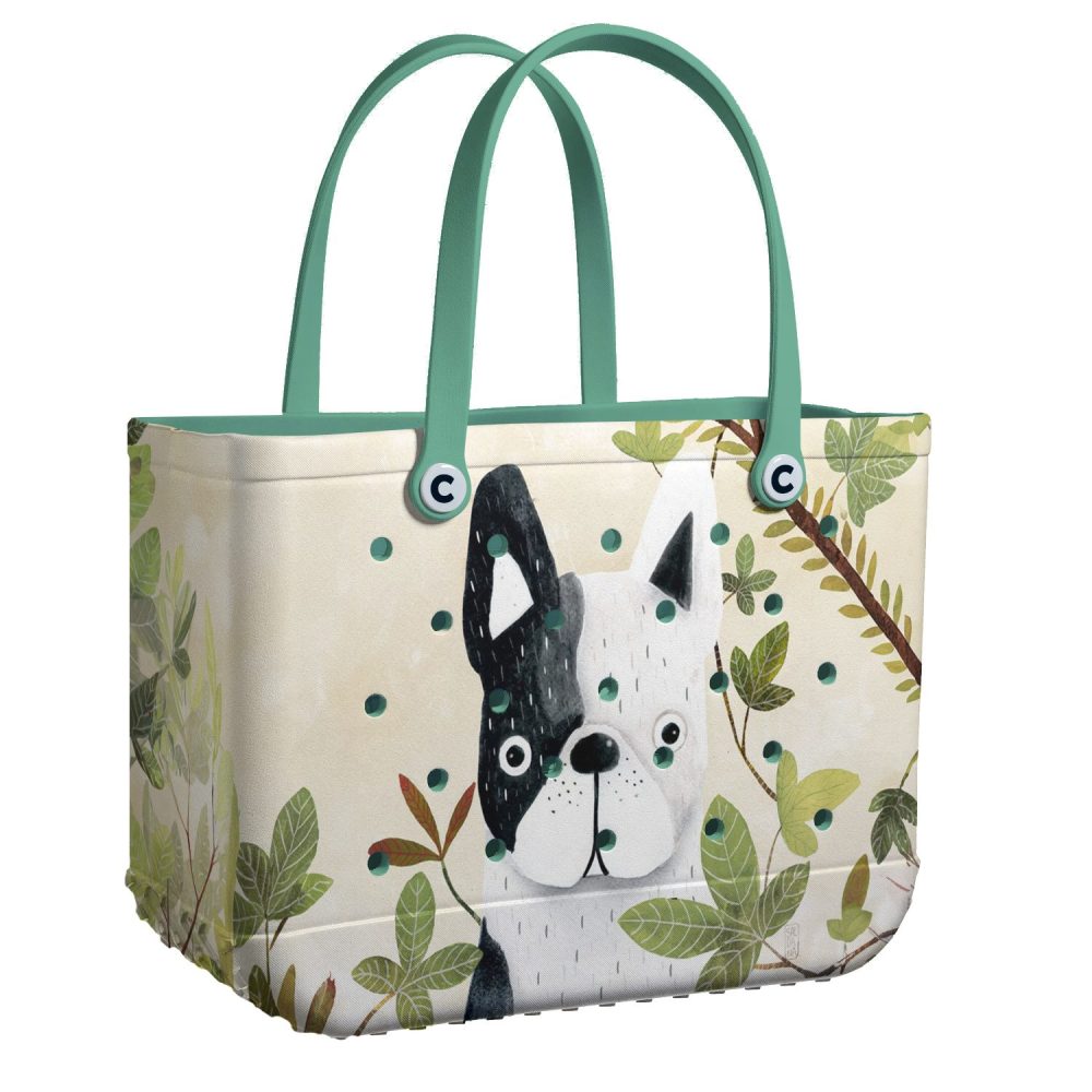 Chic Dog Print Tote Bag - Eco-Friendly, Spacious & Stylish For Everyday Use