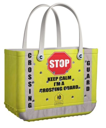 Bright Yellow Crossing Guard Tote Bag – Stylish & Functional With Eye-Catching Design