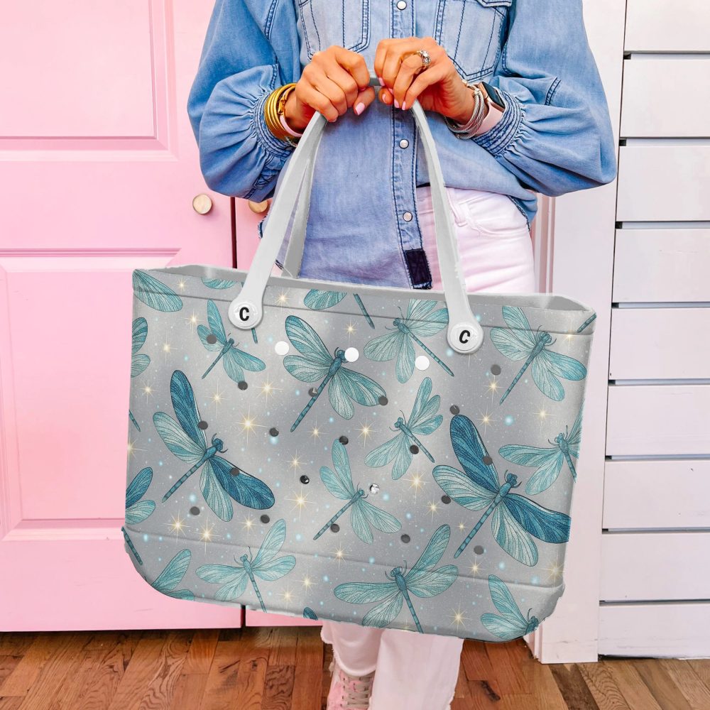 Stylish Dragonfly Tote Bag – Durable, Waterproof & Eco-Friendly Design For Everyday Use - Image 5