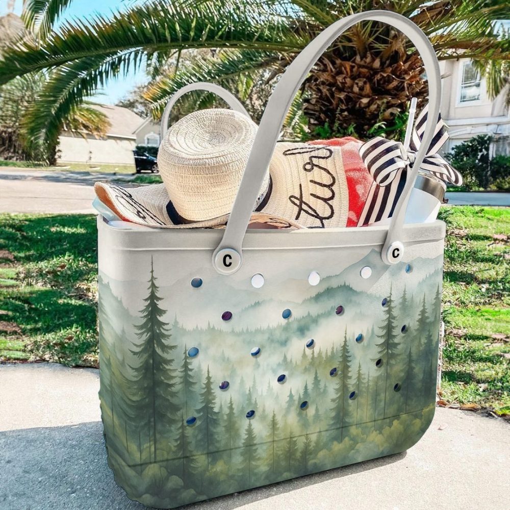 Eco-Friendly Forest Print Tote Bag - Durable, Stylish, And Spacious For Everyday Use - Image 5