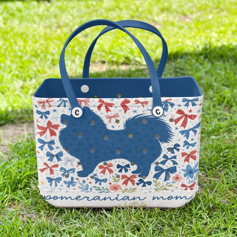Pomeranian Mom Tote Bag - Cute & Stylish Floral Design For Dog Lovers - Image 3