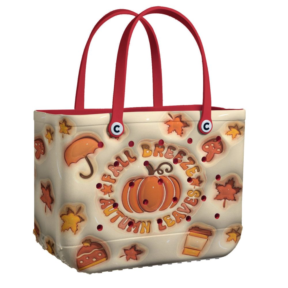 Charming Fall Tote Bag - Autumn Leaves Design, Perfect For Seasonal Style & Everyday Use