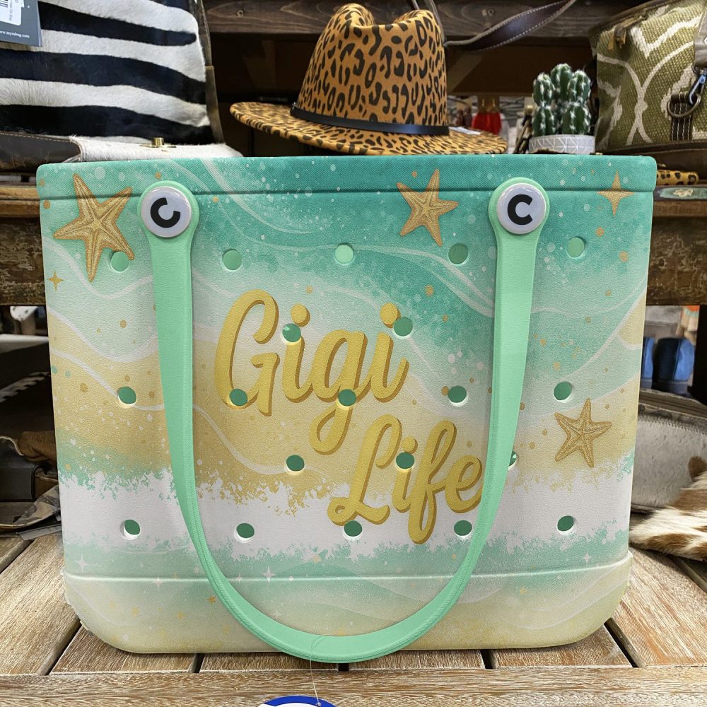 Stylish 'Gigi Life' Beach Tote – Durable, Trendy Starfish Design, Perfect For Summer Adventures! - Image 4