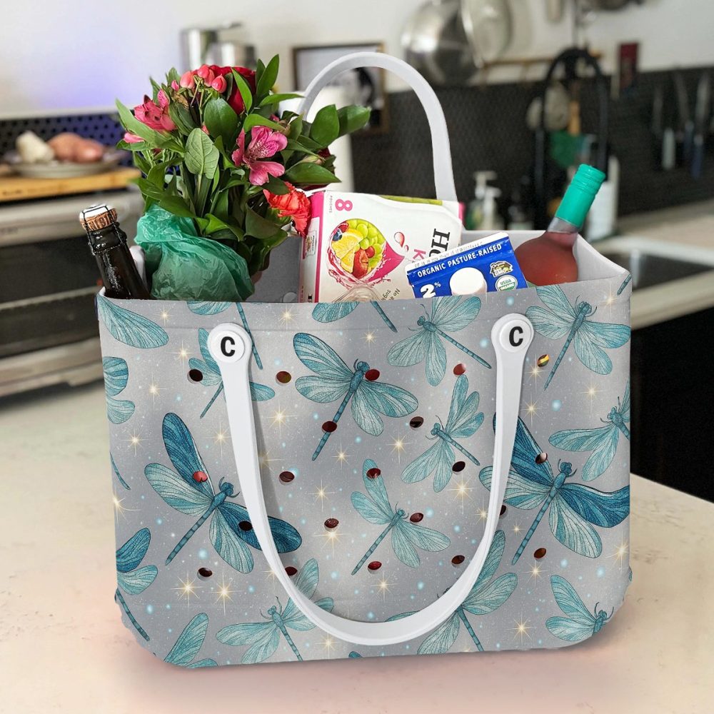 Stylish Dragonfly Tote Bag – Durable, Waterproof & Eco-Friendly Design For Everyday Use - Image 4