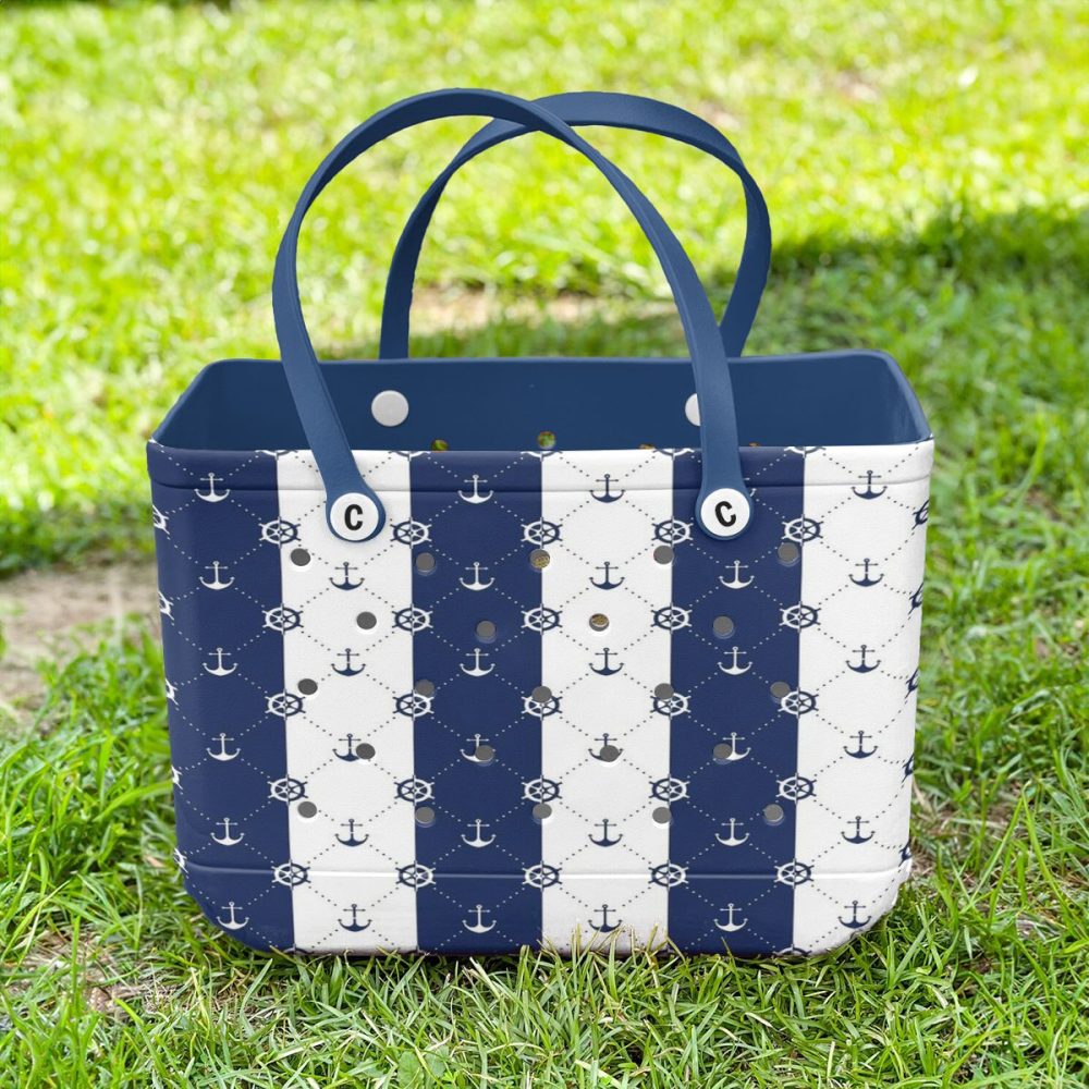 Nautical Tote Bag - Durable, Stylish Anchor Design For Beach & Everyday Use - Image 3