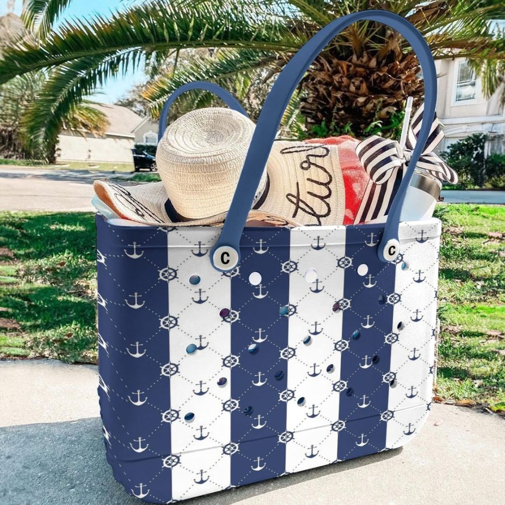 Nautical Tote Bag - Durable, Stylish Anchor Design For Beach & Everyday Use - Image 2