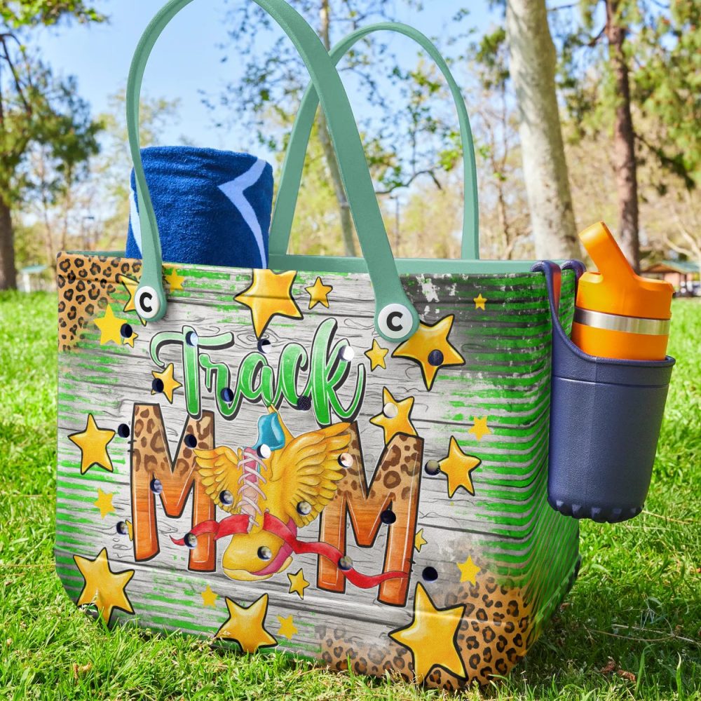 Stylish Track Mom Tote Bag – Perfect Gift For Proud Sports Moms, Durable & Chic Design! - Image 4