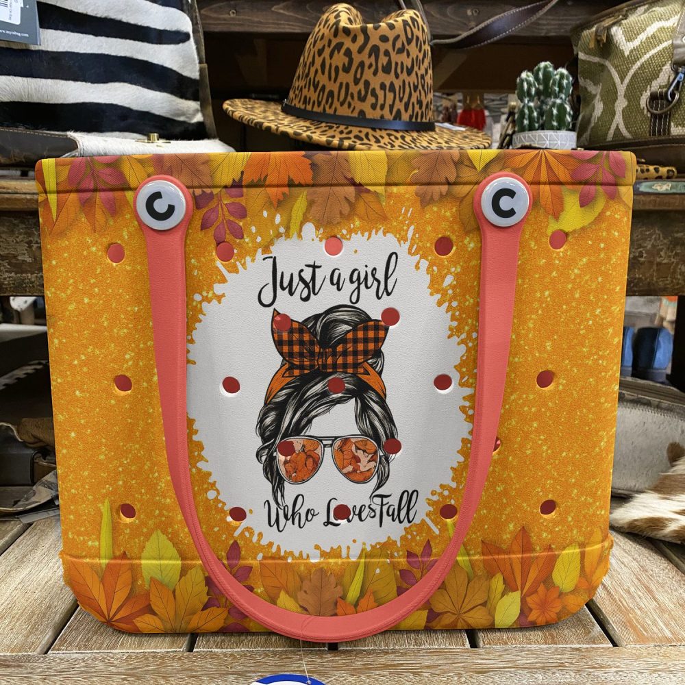 Trendy Fall Tote Bag - 'Just A Girl Who Loves Fall' Design, Perfect Autumn Accessory - Image 6