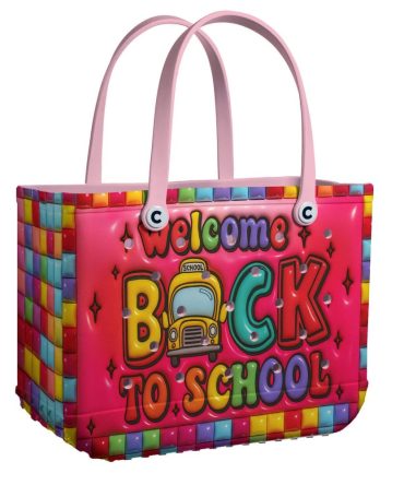 Colorful Back-To-School Tote Bag – Fun And Spacious Kids' School Essential