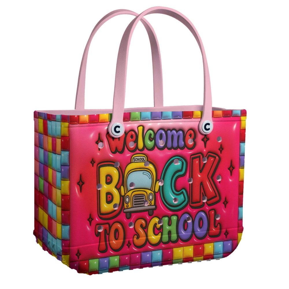 Colorful Back-To-School Tote Bag – Fun And Spacious Kids' School Essential