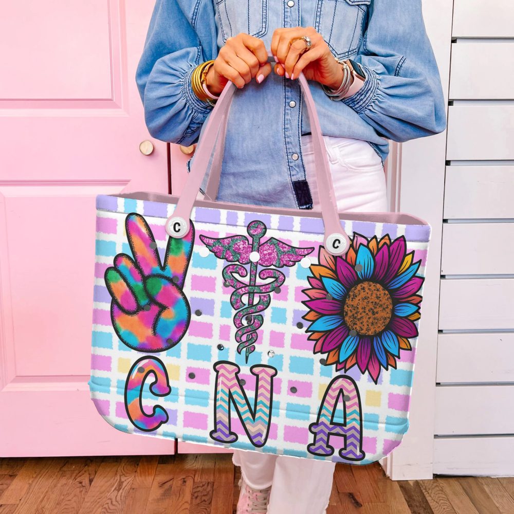 Colorful Cna Tote Bag - Vibrant Medical-Themed Design For Nurses & Healthcare Workers - Image 3