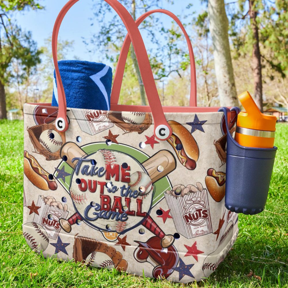 Baseball-Themed Tote Bag – Perfect For Sports Fans & Games – Stylish & Spacious - Image 2