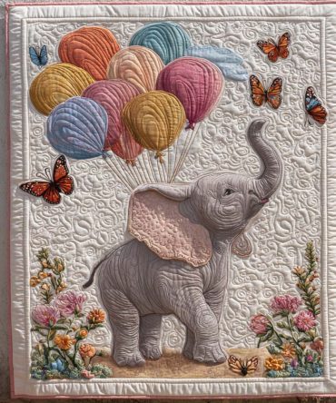 Balloon Dreams Quilted Blanket