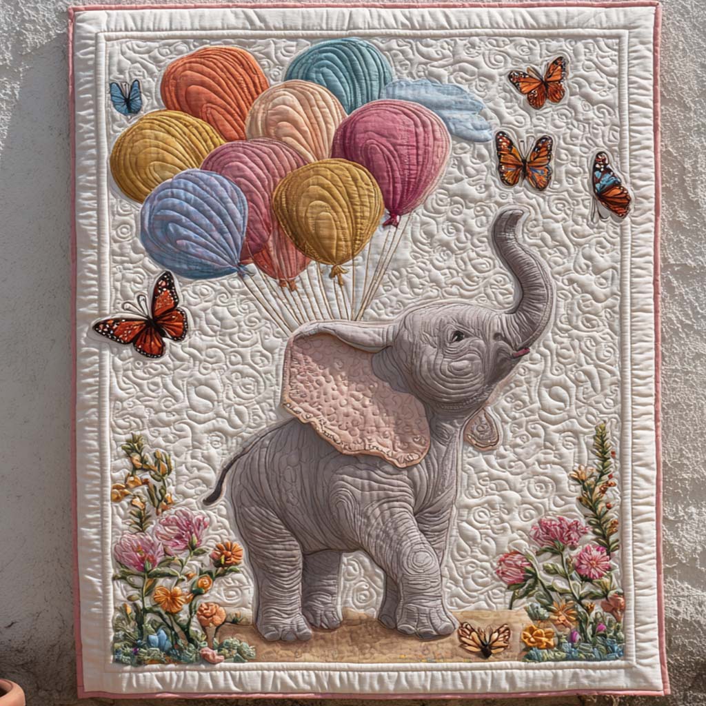 Balloon Dreams Quilted Blanket
