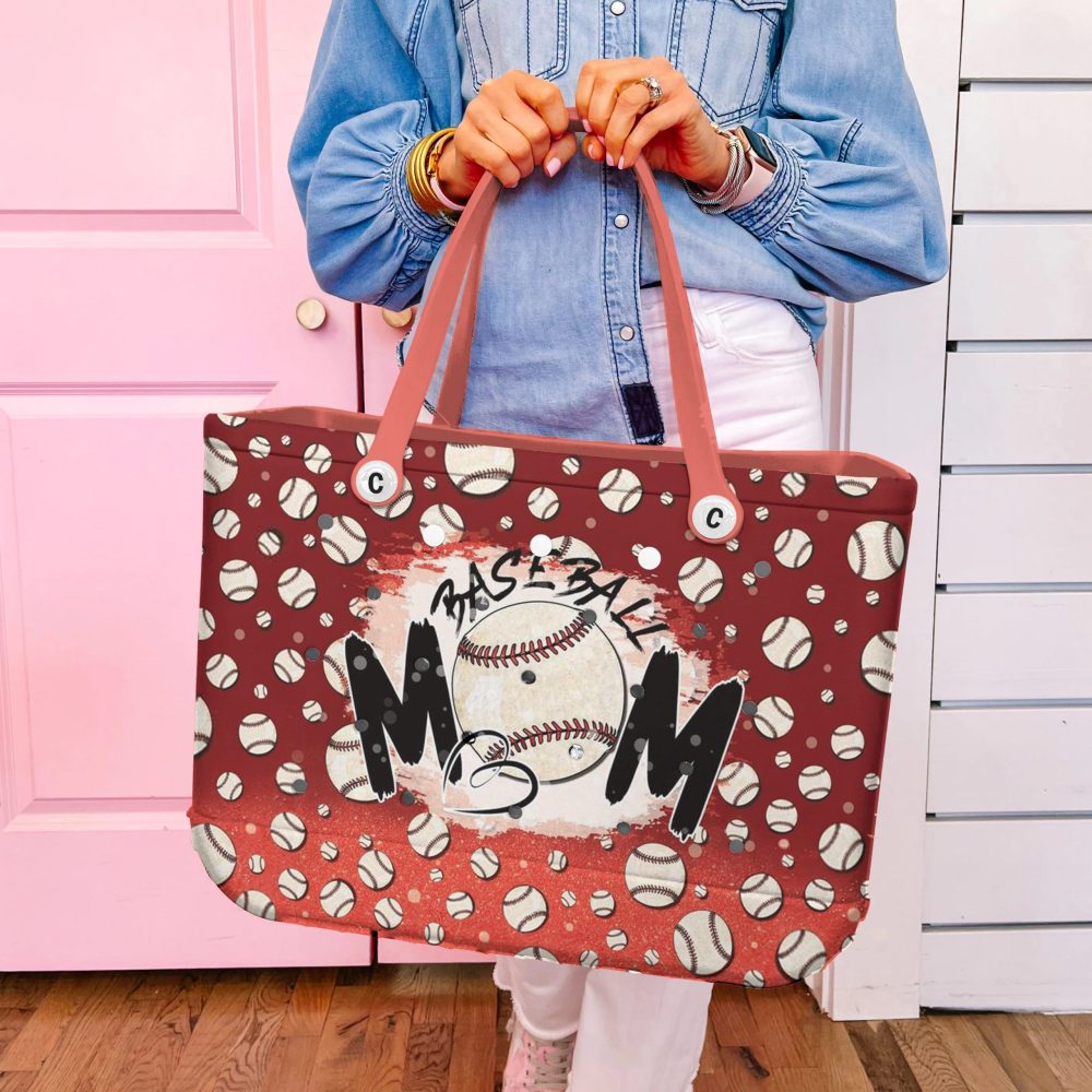 Stylish Baseball Mom Tote Bag - Perfect Gift For Sports Lovers - Durable & Trendy Design - Image 6