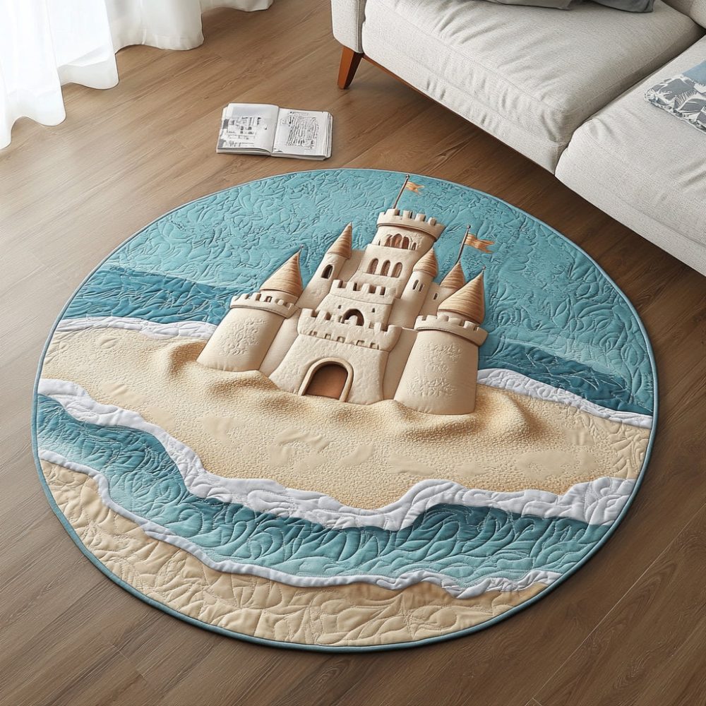 Beach Quilted Round Mat - Image 5