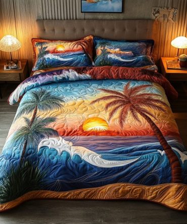 Beach Bliss 3-Piece Quilted Bedding Set