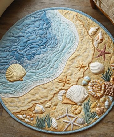 Beach Haven Quilted Round Mat
