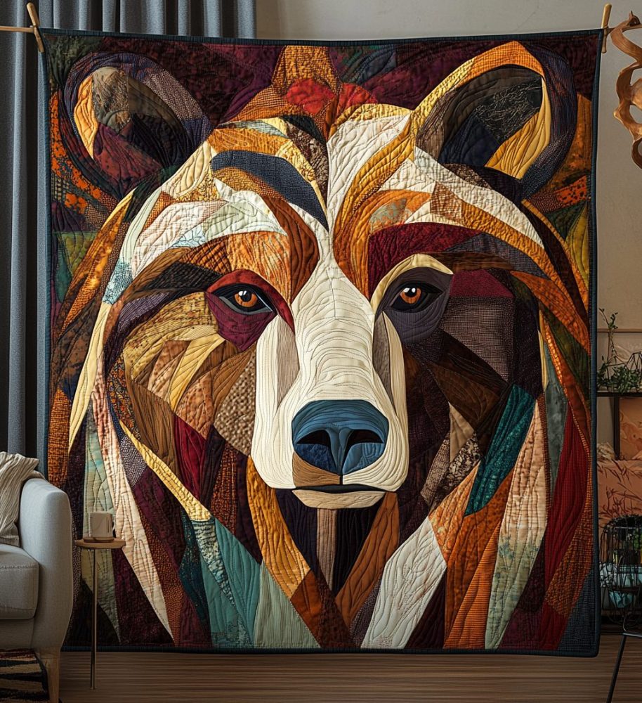 Bear Brave Quilted Blanket