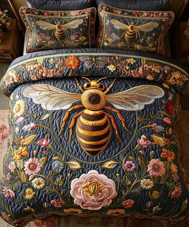 Beekeeper Dream 3-Piece Quilted Bedding Set