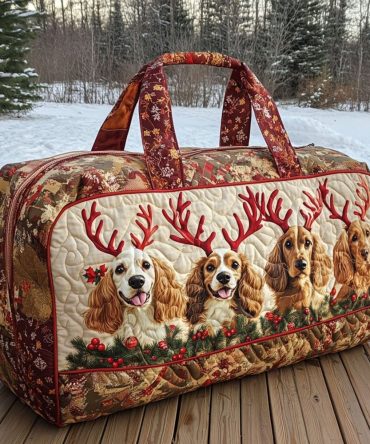Beloved Spaniel Quilted Duffle Bag