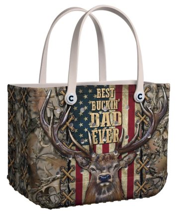 Bucket Tote Bag, Limited Edition Bogg Bag, Beach Bag Best Buckin Dad Ever