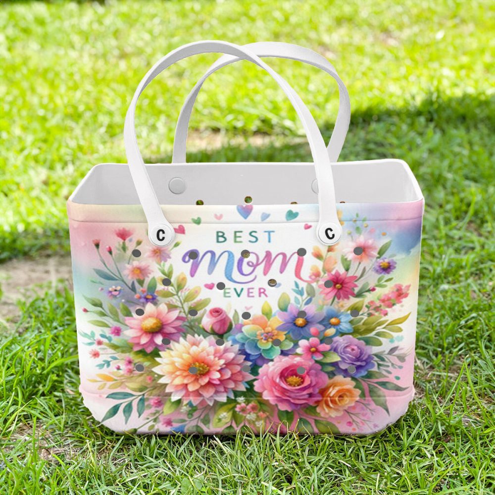 Bucket Tote Bag, Limited Edition Bogg Bag, Beach Bag Best Mom Ever - Image 2
