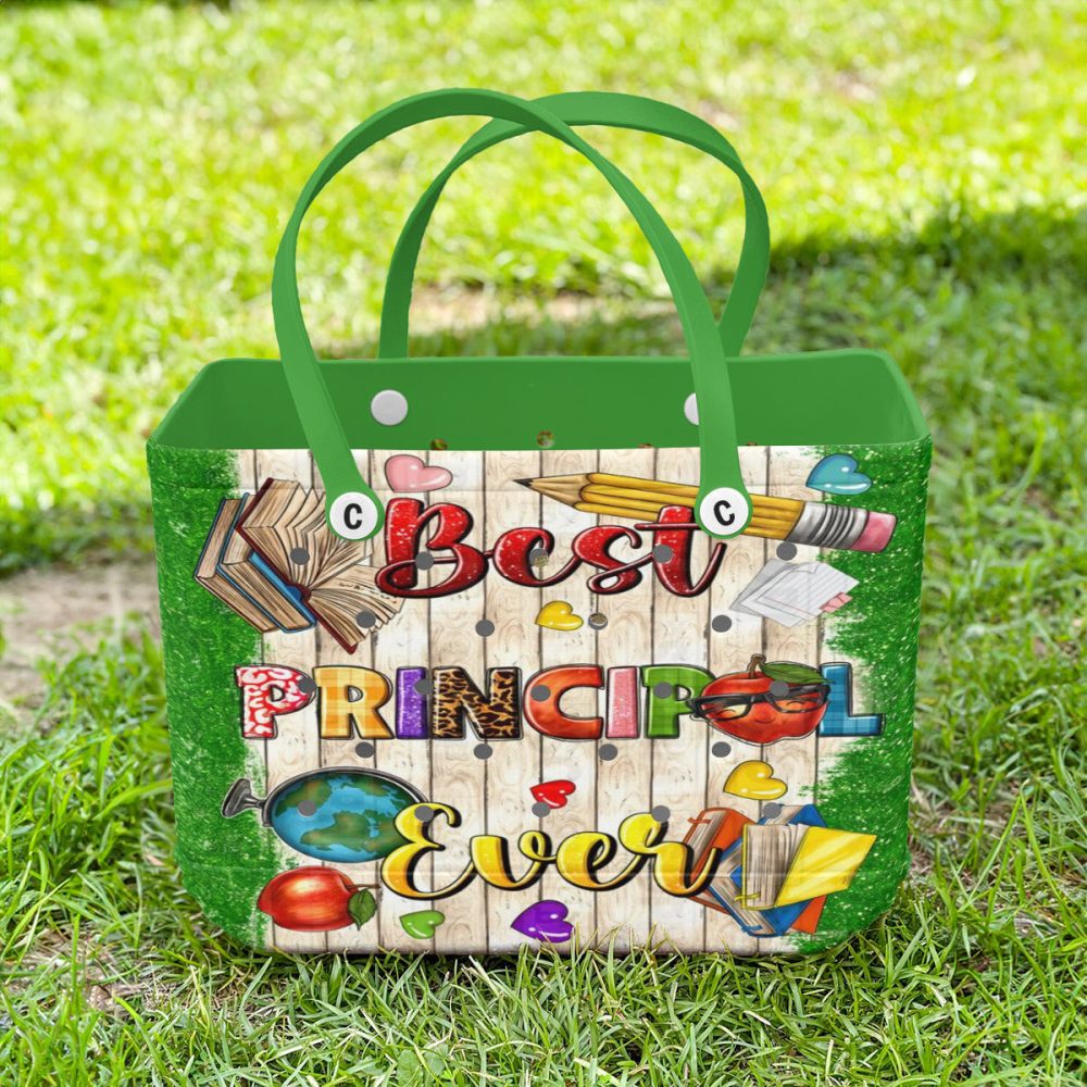 Bucket Tote Bag, Limited Edition Bogg Bag, Beach Bag Best Principal Ever - Image 2