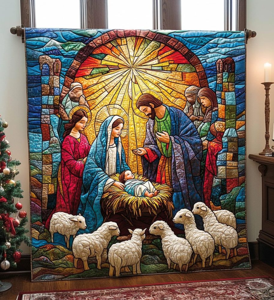 Bethlehem Blessing Quilted Blanket