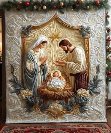 Bethlehem Peace Quilted Blanket