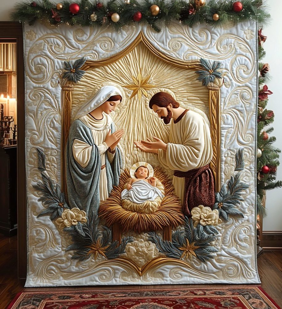 Bethlehem Peace Quilted Blanket