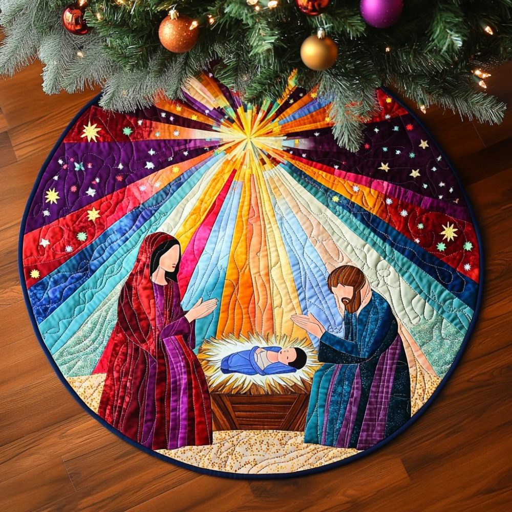 Bethlehem Peace Quilted Round Mat