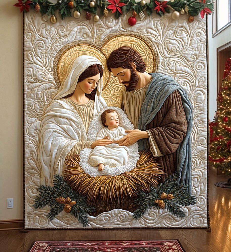 Bethlehem Starlight Quilted Blanket