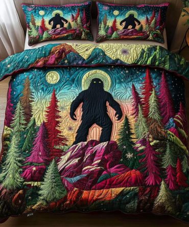 Bigfoot Legend 3-Piece Quilted Bedding Set